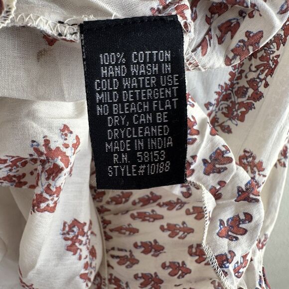 Chaudry KC Boho Sundress Size Medium Sequin Sleeveless Knee Length Gypsy Hippie - Picture 13 of 14